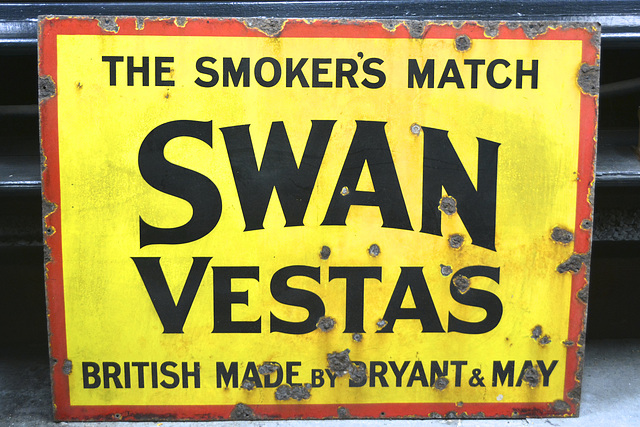 Isle of Man 2013 – Port Erin Railway Museum – Swan Vestas matches