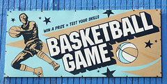 Basketball Game Sign in Coney Island, June 2010