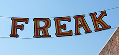 Shoot the Freak Sign in Coney Island, June 2008