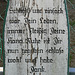 Inschrift am Totenbrett