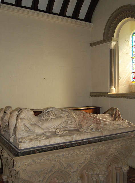 Memorial to Lady Manners by William Calder Marshall RA, St Katherine's Church, Rowsley, Derbyshire