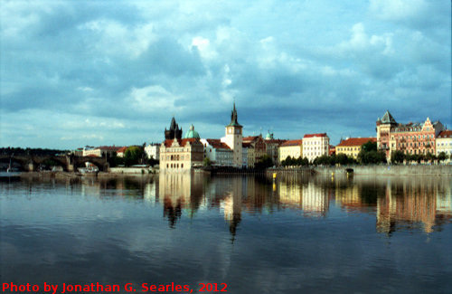 View from Strelecky Ostrov, Picture 2, Edited Version, Prague, CZ, 2012