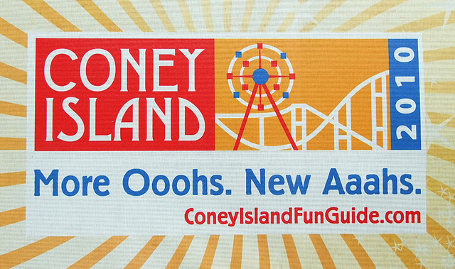 Sign in Coney Island, June 2010