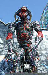 Large Demon on the Ghost Hole Ride in Coney Island, June 2010