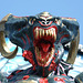Detail of the Large Demon on the Ghost Hole Ride in Coney Island, June 2010