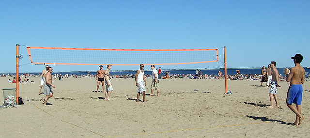 Beach Volleyball in Coney Island, June 2007