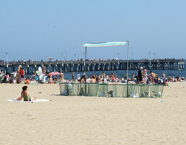 The Pier and Beach in Coney Island, June 2010