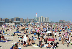 The Beach in Coney Island on the day of the Mermaid Parade, June 2010