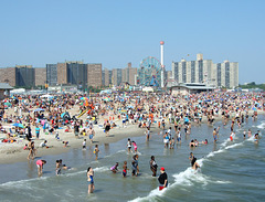 The Beach in Coney Island on the day of the Mermaid Parade, June 2010