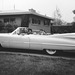 The '50s: Dad's cars - 1959 Cadillac convertible.  Just look at how amazingly long that thing is.