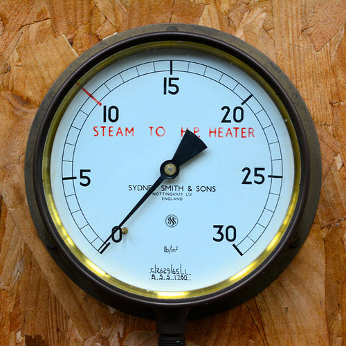 Isle of Man 2013 – Port Erin Railway Museum – Manometer