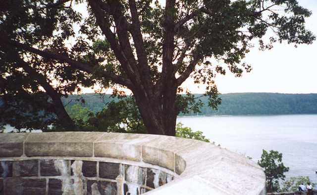 Battlement at the Cloisters in NY, Oct. 2002