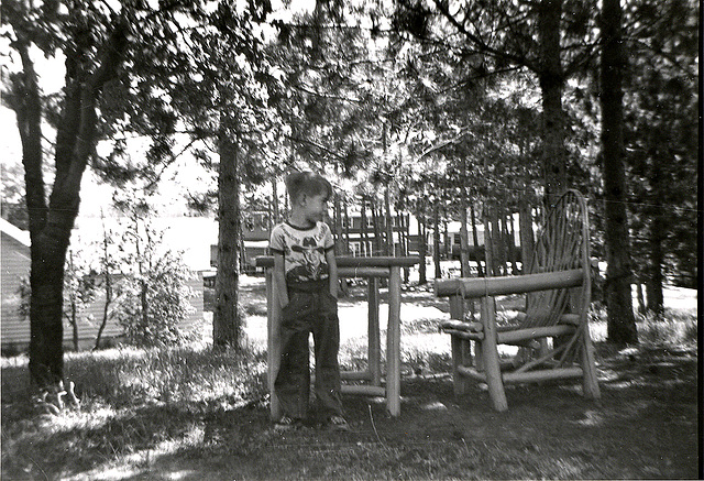 The '50s: Young Clint Eastwood preparing for the 2012 Republican Convention in his favorite Hopalong Cassidy shirt.