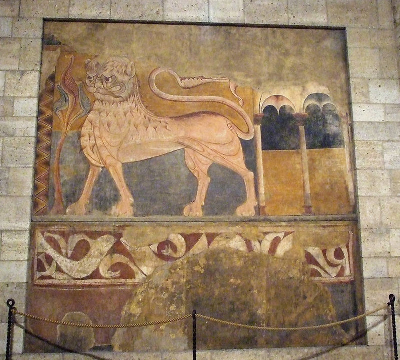 Lion Passant in the Cloisters, Sept. 2007