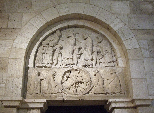 Tympanum in the Cloisters, October 2009