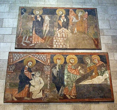 The Temptation of Christ and Christ Raising Lazarus Paintings in the Cloisters, Sept. 2007