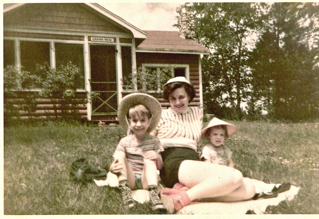 The '50s; At the exclusive "Grand View" cabin, Moon's Lake Resort, Wisconsin, 1952