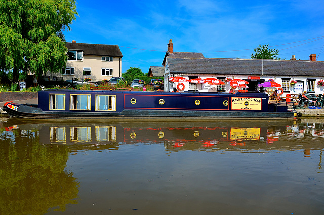 Aptly named narrowboat at Norbury Junction