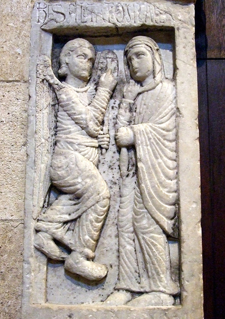 Detail of one of the Reliefs on a Portal in the Cloisters, Sept. 2007