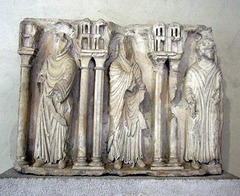 Fragment of a Relief with Three Clerics in the Cloisters, Sept. 2007