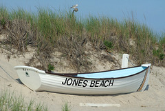 Rowboat against a Dune in Jones Beach, July 2010