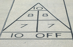 Detail of the Shuffleboard Pavement in Jones Beach, July 2010