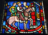 Theodosius Arrives at Ephesus Stained Glass Panel in the Cloisters, Sept. 2007