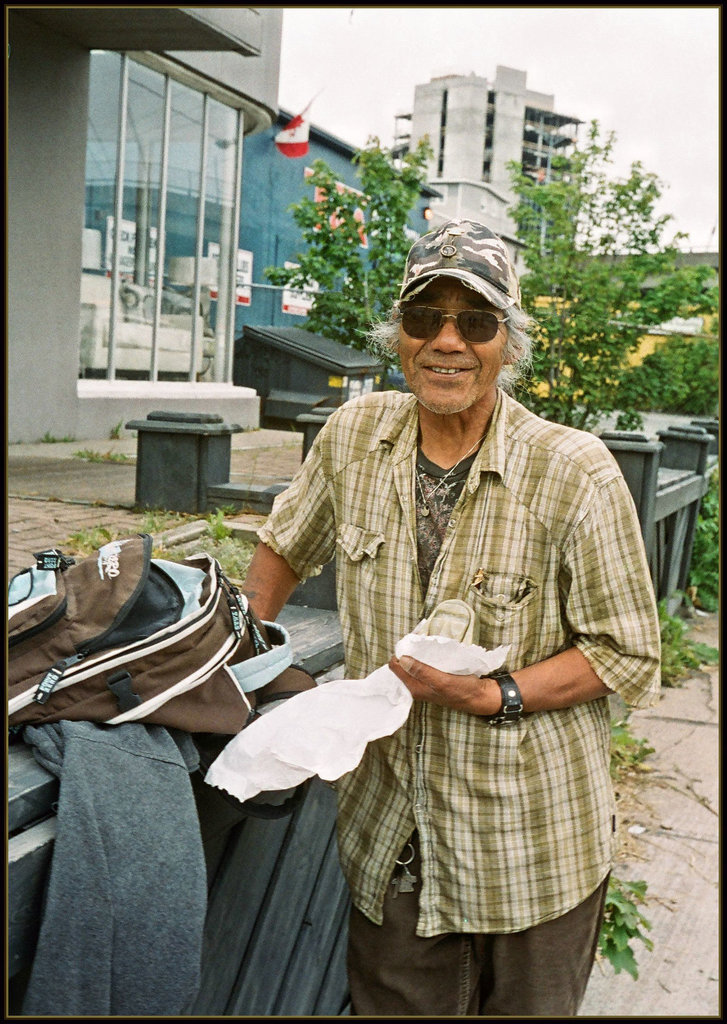 Harry outside