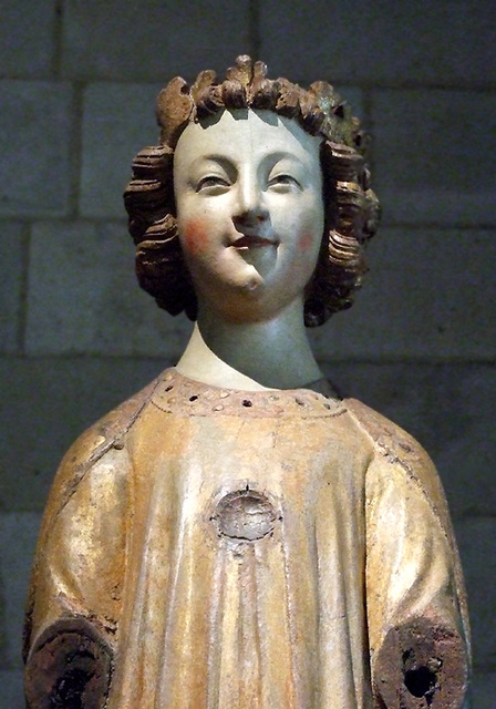 Detail of a Figure of a King in the Cloisters, Sept. 2007