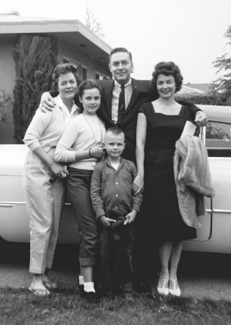 The '50s: Dad and mom visiting his sister in California, c. 1959