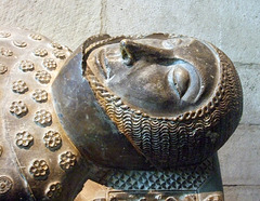 Detail of the Sepulchral Monument of Ermengol X in the Cloisters, Sept. 2007
