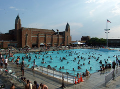 The West Bath House and the Pool in Jones Beach, July 2010