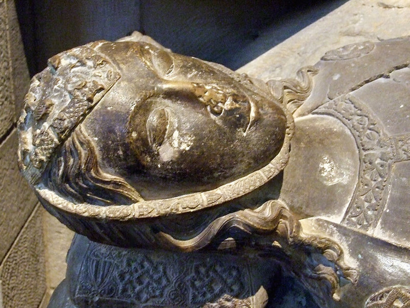 Detail of an Effigy of a Woman in the Cloisters, Sept. 2007