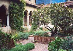 Garden at the Cloisters in New York, Oct. 2002