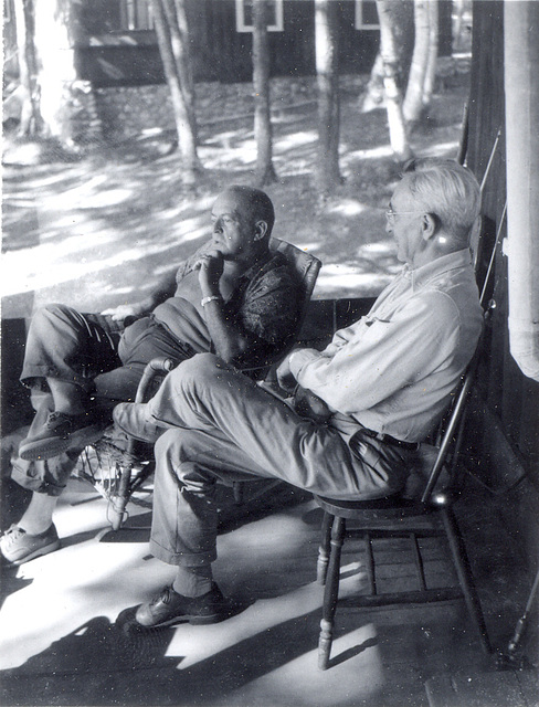 The '50s: Great Uncle Nick and Grandpa Rudy in the North Woods.