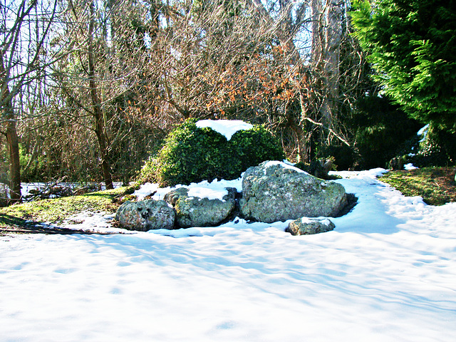 Rocks outside Kimbell Art Gallery