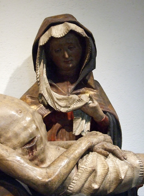 Detail of a Pieta in the Cloisters, Sept. 2007