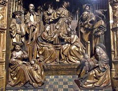 Detail of the Shrine of St. Ann and the Holy Kinship in the Cloisters, Sept. 2007