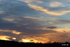 Evening skies last night