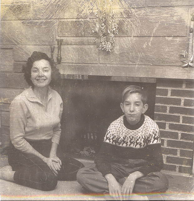 The '50s: Outtakes from Mom's photos intended for Christmas card inclusion, c. 1959