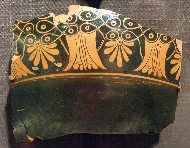 Red-Figured Fragment with Lotuses and Palmettes in the Princeton University Art Museum, August 2009