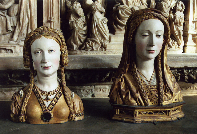 Reliquaries for the Skulls of Female Saints in the Cloisters, Oct. 2006