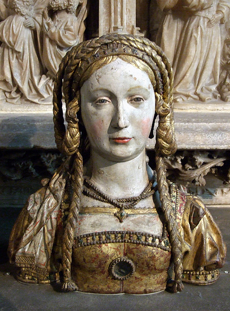 Female Reliquary Bust in the Cloisters, Sept. 2007