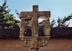 Cross & Fountain in the Trie Cloister at the Cloisters, Oct. 2006
