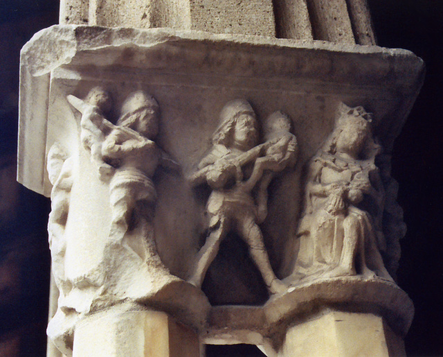 Column Capital in the Trie Cloister at the Cloisters, April 2007