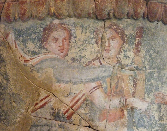 Detail of a Pyxis and Lid from Centuripe in the Princeton University Art Museum, August 2009