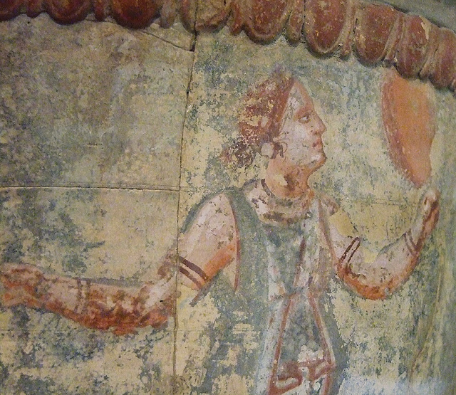 Detail of a Pyxis and Lid from Centuripe in the Princeton University Art Museum, August 2009