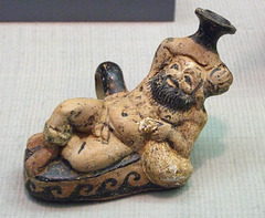 Vessel in the Form of a Drunken Silenus in the Princeton University Art Museum, August 2009