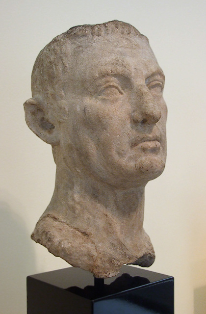 Portrait of a Man Recarved from an Anta Capital in the Princeton University Art Museum, August 2009