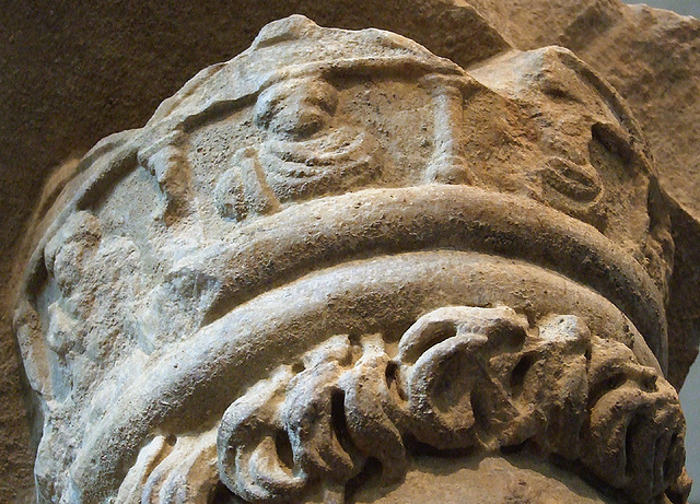 Detail of a Head of a Priest of the Imperial Cult in the Princeton University Art Museum, August 2009